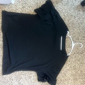 SHEIN Black Short Sleeve Top